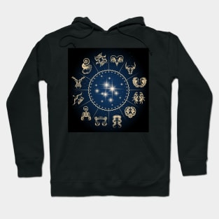 Horoscope Circle with Zodiac Signs Hoodie